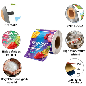 Rotolo di Film PET Laminato Flessibile Termosaldabile Riciclabile per Sacchetti di Snack, Biscotti, Salse e Alimenti Surgelati - Pellicola Plastica per Aziende di Imballaggio - Product Image 3