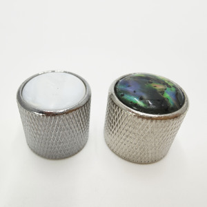 Boutons en métal incrustés de coquillages colorés de haute qualité pour guitare électrique et <span class=keywords><strong>basse</strong></span>, contrôle du volume et du tonalité, capuchons de potentiomètre - Product Image 3