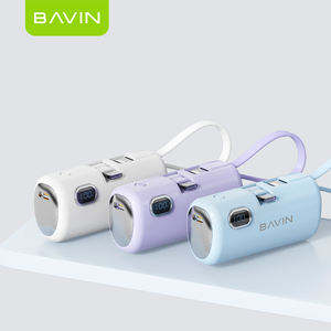 Bavin Mini Powerbank PC1091S 5000mAh Type C Portable Fast Charging Lipstick Power Bank For <b>Phone</b> - Product Image 1