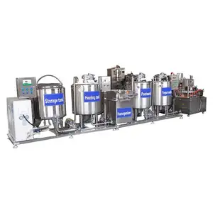 top list Complete 1000L Yogurt Milk Sterilizer Make Process Production Line Small Scale 100L Pasteurizadora De Leche