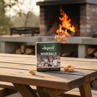 Allume-feu naturels secs Legua Eco en boîte de 28 unités, certifiés ISO, pour le chauffage et le barbecue, modèle Espagne 8426720008515