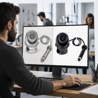 Profesyonel OEM ODM 720P Araç Dome Kamerası, IP68 Koruma Sınıfı, 2.8mm Lens ve Otobüs Filoları için Kompakt 60mm Boyutlu