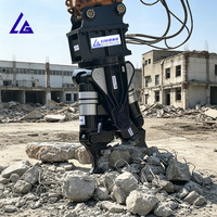 Concasseur hydraulique pour béton à marque privée, pour excavatrice, conforme CE, production OEM, haute force de concassage, démolition intérieure