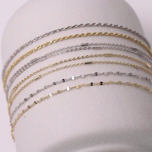 Mode simple réglable 925 argent serpent chaîne cheville forte Compression bijoux fins - Product Image 1