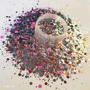 Offre Spéciale – Paillettes Hexagonales Roses et Violettes en Gros, Populaires, en Polyester Résistant aux Solvants - Product Image 6