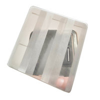 Panneau miroir en acier inoxydable 304 gravé à l'acide photosensible pour décoration, 0,8 mm