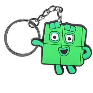 אישית מחזיקי מפתחות מספר בלוקים keyring custom רך pvc גומי 3d 2d מפתח שרשרות עבור חמוד מתנת יום הולדת - Product Image 4