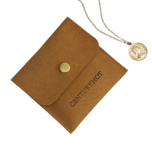 Sac à bijoux en velours avec insert en microfibre et pochette de collier rembourrée à bouton-pression pour un rangement et une organisation pratiques - Product Image 6