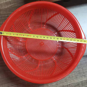 Panier à légumes, panier à riz, panier à riz à double anse, panier en plastique Milan ajouré, couleur bonbon, plusieurs couleurs disponibles - Product Image 5