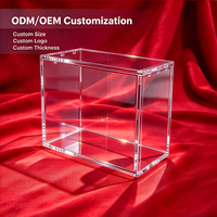 Boîte magnétique transparente en acrylique pour ETB, Vitrine en acrylique pour Elite Trainer Box, Boîte de rangement pour cartes à collectionner ODM