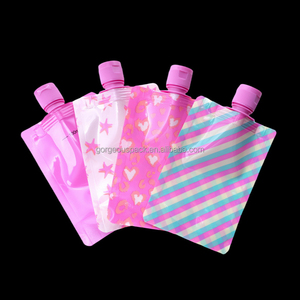 Custom 30ml 60ml 100ml Plastic Packaging Spout Pouch Refillable Travel Subpackage Bag Shampoo Pouches Facial Cream Liquid Bag - Product Image 2