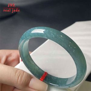 Jadeite tiktok Cung cấp ngọc lục bảo tự nhiên loại mới ngọc bích tinh tế không có vết nứt màu xanh nước ngọc bích vòng tay trang sức trang trí - Product Image 1
