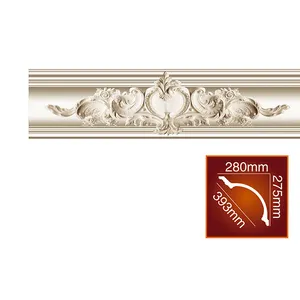 High Quality PU Cornice Hot Sale Can Be Customized White Modern Stylish Polyurethane Ceiling Molding Cornice