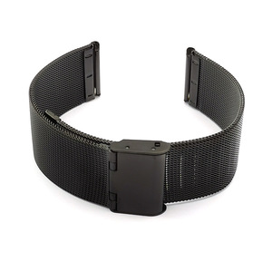 <span class=keywords><strong>Bracelet</strong></span> de montre en maille d'acier inoxydable pour hommes et femmes, <span class=keywords><strong>bracelet</strong></span> de montre réglable à dégagement rapide, <span class=keywords><strong>bracelet</strong></span> <span class=keywords><strong>fin</strong></span> en métal avec fermoir de sécurité - Product Image 4