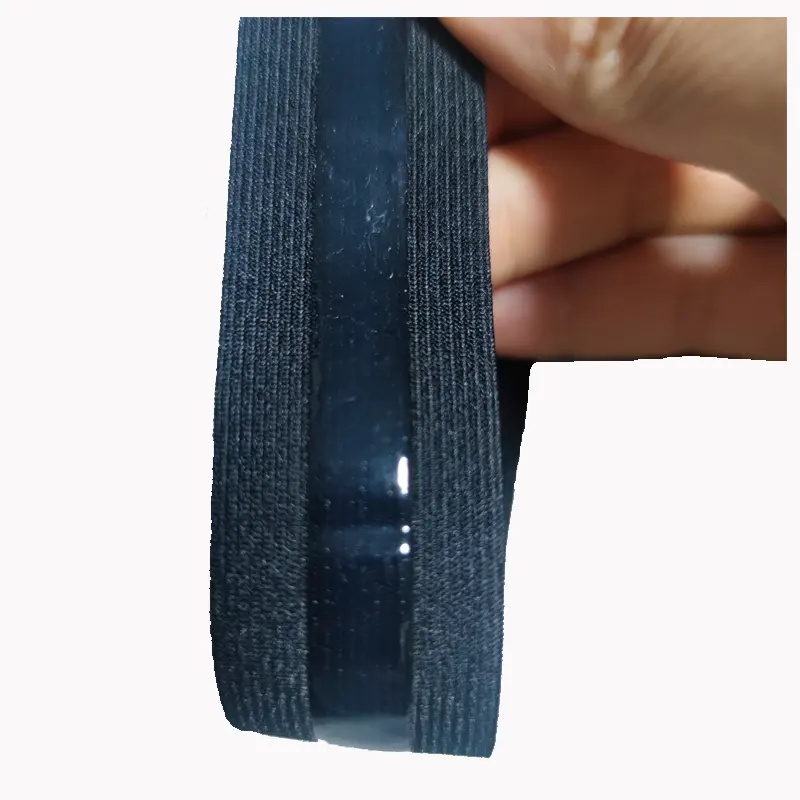 Cina all'ingrosso Nylon 25mm sottile morbido elasticizzato 9mm elastici in silicone fettuccia in nylon poliestere personalizzato di alta qualità