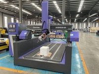 Routeur CNC ACCTEK 4 axes 5 axes avec dispositif de rotation et tête oscillante, routeur CNC 3D