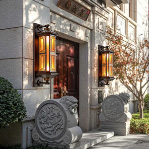 โคมไฟติดผนังกลางแจ้ง LED ร่วมสมัย, โคมไฟกันน้ำเรียบง่ายระเบียงห้องโถงลานบ้านวิลล่าเกทโรงแรม - Product Image 2