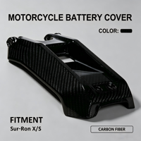 Couverture de compartiment de batterie en fibre de carbone 3K Twill Weave pour Surron Light Bee X Segway X260 Dirt Bike Tuning Accessories