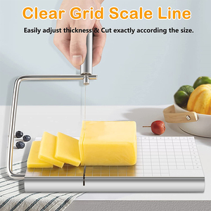 Cortadores de queso al por mayor con alambre para bloques, tabla de corte ajustable, 5 alambres de repuesto, escala precisa - Product Image 2