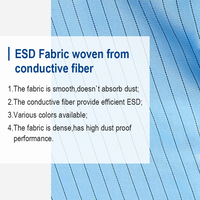 Masque facial antistatique ESD en tissu 100 % polyester et conducteur personnalisé pour l'entretien des composants électroniques