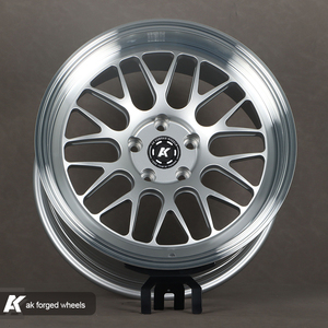 Rines de Auto Forjados Personalizados ML-10RT Plateados para Carreras, 5x112 5x114.3 5x120, para Corvette, Camaro, Audi, BMW, Porsche <span class=keywords><strong>911</strong></span>, Maserati, <span class=keywords><strong>Ferrari</strong></span> - Product Image 1