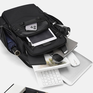 Sac à dos d'ordinateur portable Fuliya personnalisé, durable, grande capacité, imperméable, décontracté, pour le travail, les affaires, les voyages, 15,6 pouces - Product Image 3