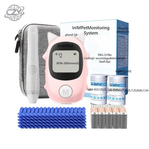 Appareil de mesure de la glycémie pour animaux de compagnie (chats, chiens) – Testeur de diabète pour animaux avec bandelettes de test – Usage domestique et vétérinaire - Product Image 1