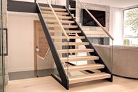 Escaliers en pierre artificielle modernes à double plaque DBM Custom Luxury, design écologique et durable, garantie 5 ans, installation DIY