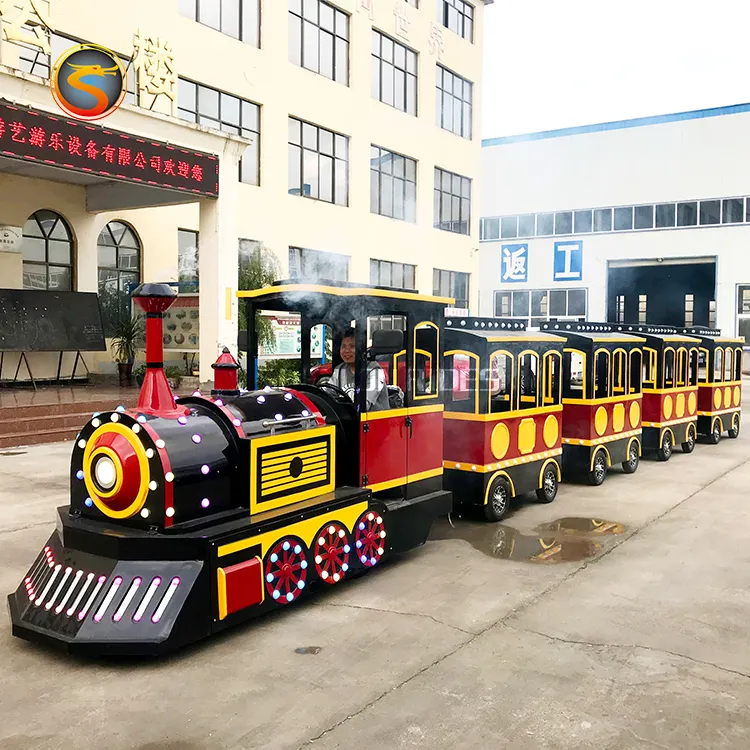 Cheap price kids and adult rides trackless train electric ride for sale
