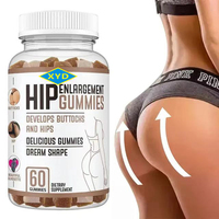 Aeglewell Marque Privée Gummies Maca Gingembre pour l'Augmentation et l'Amélioration des Fesses, Effet Lifting des Hanches et des Fesses, Gummies BBL