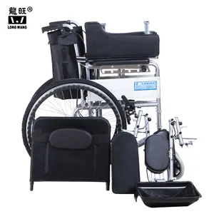 Wheelchair For Disability Medical Care Rehabilitation Equipment Backrest Elderly Full Lying Folding Wheelchair For Disabled