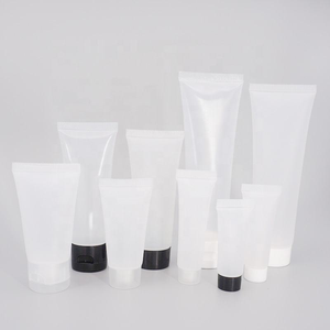 Tubo Cosmético de Plástico Blanco Personalizable para Crema para la Piel, Crema de Manos, Envase con Tapa - Product Image 1