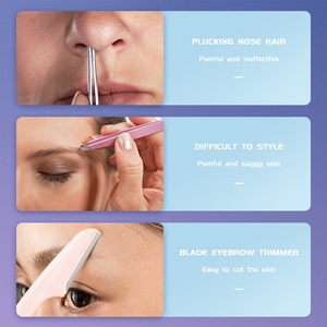 Recortadora de Cejas Eléctrica DSP Rosa Inalámbrica Recargable para Uso Doméstico, Afeitadora Unisex - Product Image 2