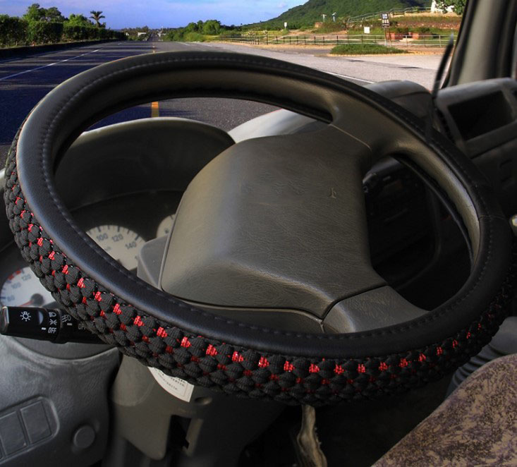 Xin Mei Bo CNF35 Knitting Antiskid Steering Wheel Cover - Universal Car Accessory