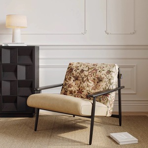 Sillón <span class=keywords><strong>Reclinable</strong></span> de Diseño Retro Moderno al por Mayor - Sillón de Tela de Terciopelo/Bucle/Teddy para Muebles de Hogar Sala de Estar - Product Image 4