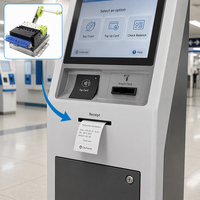 Imprimante thermique intégrée Cashino KP-T300 3 pouces avec coupeur automatique, haute résolution 203 dpi, ports USB+RS232, couleur ESC, libre-service