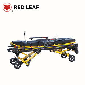 Camilla de ambulancia de emergencia para equipo de transporte médico con soporte IV de tres etapas - Product Image 2