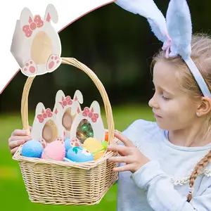 Özelleştirilebilir paskalya tavşanı kutuları UV kaplama oluklu paskalya yumurta kutuları ile geri dönüşümlü kağıt ambalaj çikolata gıda hediye ambalaj