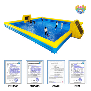Terrain de football <span class=keywords><strong>gonflable</strong></span> commercial extérieur en bâche PVC, aire de saut <span class=keywords><strong>pour</strong></span> enfants et <span class=keywords><strong>adultes</strong></span>, château <span class=keywords><strong>gonflable</strong></span> AirFunPro Soapy Castle - Product Image 5
