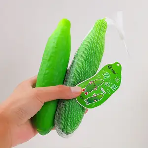 Manufacturer TPR Unisex Stress Relief Squishy Toy Cucumber Sand Stretchy Squeeze Toy Made Of Rubber And Plastic Silicone