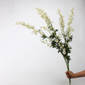 Mới Đến Chất Lượng Cao Nhân Tạo Delphinium Bất Cảm Ứng Delphinium Hoa Cho Nội Thất Nhà Trang Trí Đám Cưới - Product Image 4