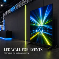 Écran vidéo LED pliable P2.6 couleur pleine 4K HDR10 avec luminosité de 1200 cd pour événements et expositions intérieures