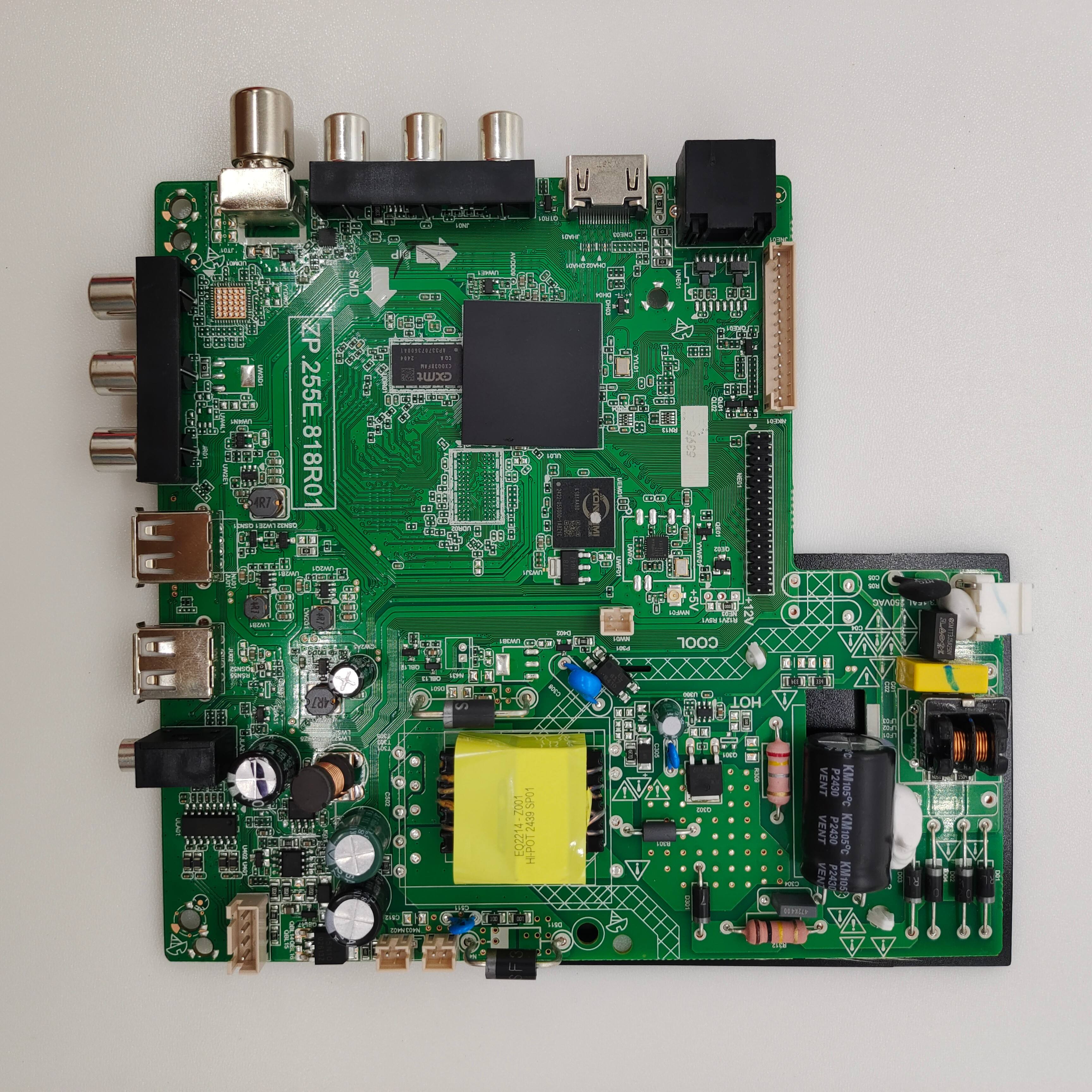 Smart LED TV Motherboard ZP.255E.818R00, 25W Backlight for 32-42