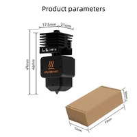 H2D Hotend aliran tinggi 0.4/0.6/0.8mm baja keras ujung panas untuk H2d Bambu Lab 3D bagian Printer H2D aksesoris