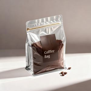 Bolsas de Plástico Transparentes Personalizadas con Impresión, Selladas en Ocho Lados, con Fondo Plano, para Empacar Granos de Café y Alimentos, con Válvula y Cierre - Product Image 2