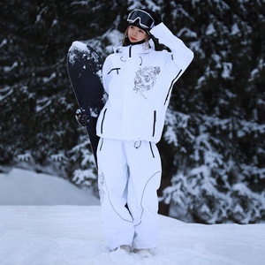 Combinaison imperméable personnalisée pour homme et <span class=keywords><strong>femme</strong></span>, ensemble <span class=keywords><strong>de</strong></span> combinaison <span class=keywords><strong>de</strong></span> <span class=keywords><strong>ski</strong></span>, vêtements d'extérieur d'hiver, coupe-vent, imperméable, durable, 100% polyester, <span class=keywords><strong>veste</strong></span> et pantalon - Product Image 1