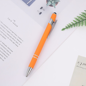 Özel Logo promosyon kalem yenilik spor hediyeler için Metal gövde ile Metal Stylus tükenmez kalem - Product Image 4