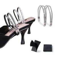 Sangles de chaussures élastiques à la cheville Sangles de talon détachables pour maintenir les lacets lâches à talons hauts