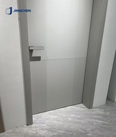 Puerta Exterior de Aluminio para Dormitorio o Escuela, Diseño Minimalista de Lujo, Resistente a la Lluvia, al Óxido y al Ruido, Duradera, Moderna, con Superficie PVD