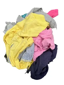 Fábrica por atacado uso industrial 100% algodão puro cor escura 10kg fardos de roupas usadas misturadas trapos